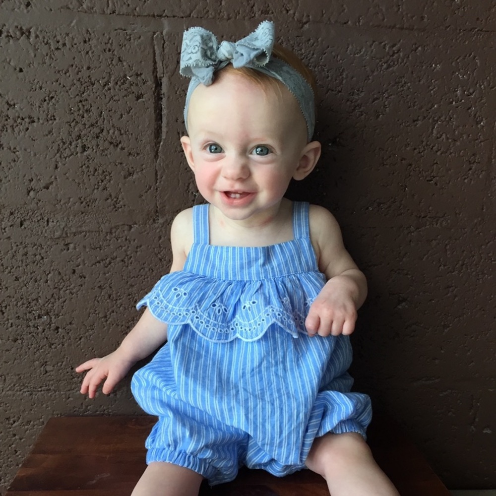 ⬇️ Two Baby girl rompers